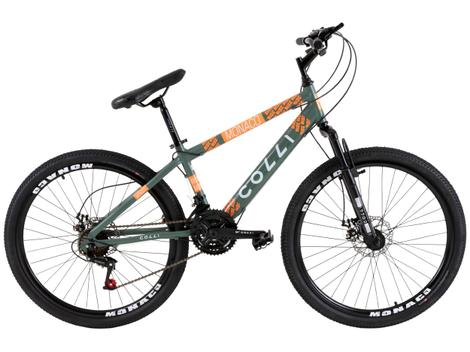 Bicicleta Colli Bike Monaco Disc M Aro 26 Susp. Dianteira 21 Marchas - Verde