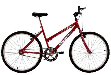 Bicicleta Dalannio Bike Moove Aro 26 Rígida 1 Marcha - Vermelho