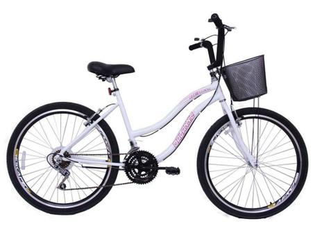 Bicicleta Dalannio Bike Beach Vb Aro 26 Rígida 18 Marchas - Branco