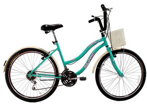 Bicicleta Dalannio Bike Beach Retrô Vb Aro 26 Rígida 18 Marchas - Azul