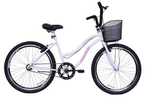 Bicicleta Dalannio Bike Beach Vb Aro 26 Rígida 1 Marcha - Branco