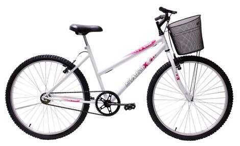 Bicicleta Saidx Super Tropical Aro 26 Rígida 1 Marcha - Branco
