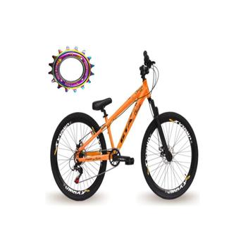 Bicicleta Gta Bike Rebel Disc H Aro 26 Susp. Dianteira 21 Marchas - Laranja