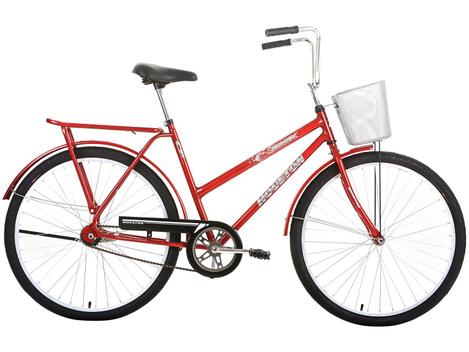 Bicicleta Houston Onix Cp Aro 26 Rígida 1 Marcha - Vermelho