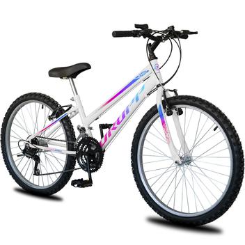 Bicicleta Dropp Sport Aro 26 Susp. Dianteira 18 Marchas - Branco/azul