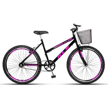 Bicicleta Kls Free Gold Vb Aro 26 Rígida 1 Marcha - Preto/rosa