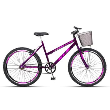 Bicicleta Kls Lady July Gold Vb Aro 26 Rígida 1 Marcha - Violeta/rosa