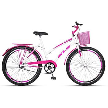 Bicicleta Kls New Lady Gold Vb Aro 20 Rígida 1 Marcha - Branco/rosa