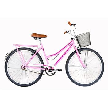 Bicicleta Kls Retrô Vb Aro 26 Rígida 1 Marcha - Rosa