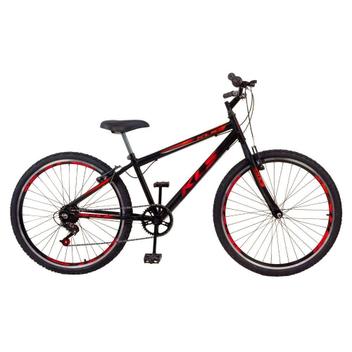 Bicicleta Kls Sport Gold Vb Aro 26 Rígida 7 Marchas - Preto/vermelho