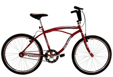 Bicicleta Dalannio Bike Beach Vb Aro 26 Rígida 1 Marcha - Vermelho