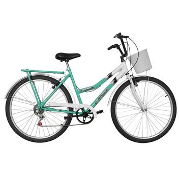 Bicicleta Ultra Bikes Summer Aro 26 Rígida 1 Marcha - Branco/verde