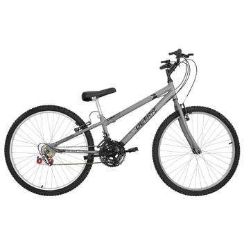 Bicicleta Ultra Bikes Pro Tork Rebaixada Aro 26 Rígida 18 Marchas - Cinza