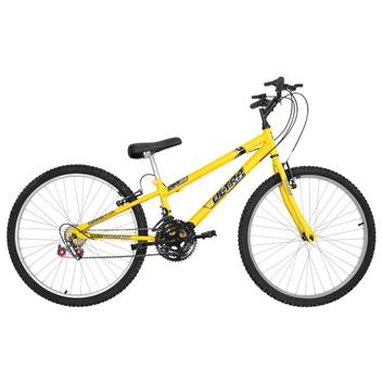 Bicicleta Ultra Bikes Pro Tork Rebaixada Aro 26 Rígida 18 Marchas - Amarelo