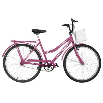 Bicicleta Ultra Bikes Summer Aro 26 Rígida 1 Marcha - Rosa