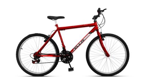 Bicicleta Ello Bike Velox Vb Aro 26 Rígida 1 Marcha - Vermelho