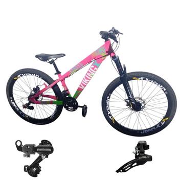 Bicicleta Vikingx Tuff 25 Aro 26 Susp. Dianteira 24 Marchas - Azul/preto