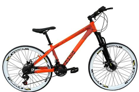 Bicicleta Vikingx Tuff 35 Disc M Aro 26 Susp. Dianteira 21 Marchas - Laranja