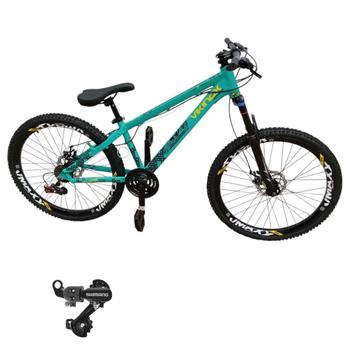 Bicicleta Vikingx Tuff 30 Disc M Aro 26 Susp. Dianteira 21 Marchas - Azul