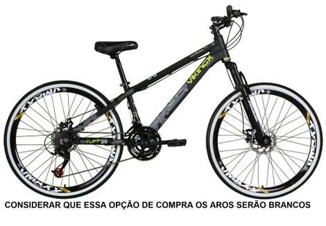 Bicicleta Vikingx Tuff 30 Disc M Aro 26 Susp. Dianteira 21 Marchas - Preto