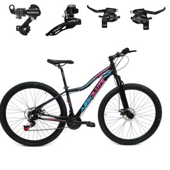 Bicicleta Absolute Hera Sport Disc M Aro 29 Susp. Dianteira 24 Marchas - Prata/preto