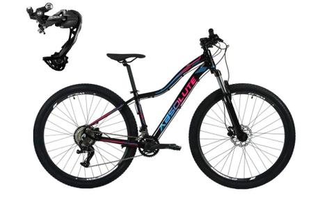 Bicicleta Absolute Hera Sport Disc H Aro 29 Susp. Dianteira 18 Marchas - Azul/preto/rosa