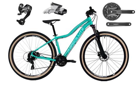 Bicicleta Absolute Hera Sport Disc H Aro 29 Susp. Dianteira 27 Marchas - Verde