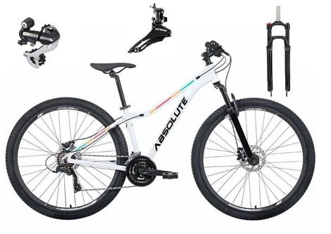 Bicicleta Absolute Mia Iii Disc M Aro 29 Susp. Dianteira 24 Marchas - Branco