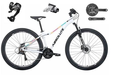 Bicicleta Absolute Mia Iii Aro 29 Susp. Dianteira 27 Marchas - Branco