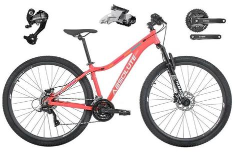 Bicicleta Absolute Mia Iii Disc H Aro 29 Susp. Dianteira 27 Marchas - Preto/rosa