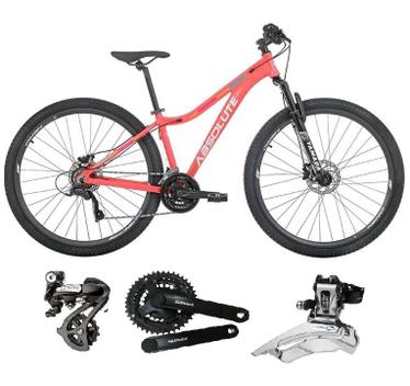 Bicicleta Absolute Mia Disc H Aro 29 Susp. Dianteira 24 Marchas - Rosa