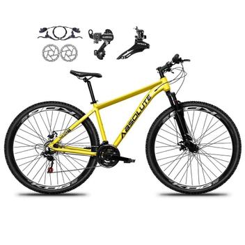 Bicicleta Absolute Nero 5 Aro 29 Susp. Dianteira 21 Marchas - Amarelo