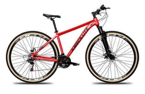 Bicicleta Absolute Nero 5 Disc M Aro 29 Susp. Dianteira 24 Marchas - Vermelho