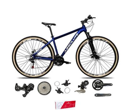 Bicicleta Absolute Nero 5 Disc H Aro 29 Susp. Dianteira 18 Marchas - Azul