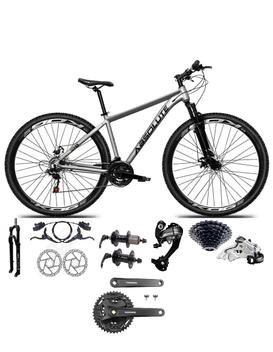 Bicicleta Absolute Nero 5 Disc H Aro 29 Susp. Dianteira 27 Marchas - Cinza/preto