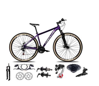 Bicicleta Absolute Nero 5 Disc H Aro 29 Susp. Dianteira 24 Marchas - Roxo