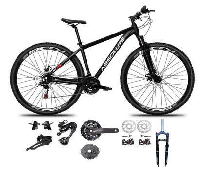 Bicicleta Absolute Nero 5 Disc M Aro 29 Susp. Dianteira 18 Marchas - Preto