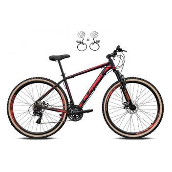 Bicicleta Alfameq Atx Disc H Aro 29 Susp. Dianteira 24 Marchas - Preto/vermelho