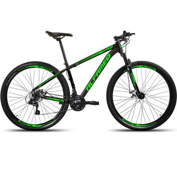 Bicicleta Alfameq Half Disc M Aro 29 Susp. Dianteira 21 Marchas - Preto/verde