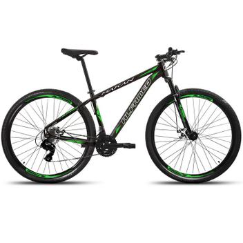 Bicicleta Alfameq Makan Disc M Aro 29 Susp. Dianteira 24 Marchas - Preto/verde