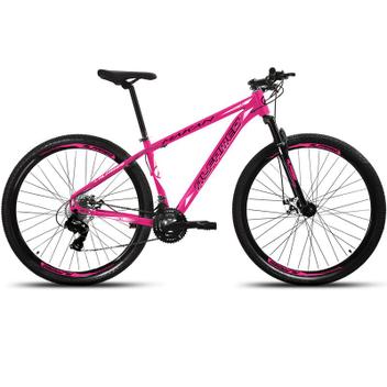 Bicicleta Alfameq Makan Disc M Aro 29 Susp. Dianteira 24 Marchas - Rosa/preto