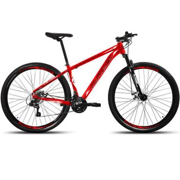 Bicicleta Alfameq Makan Disc H Aro 29 Susp. Dianteira 21 Marchas - Vermelho/preto