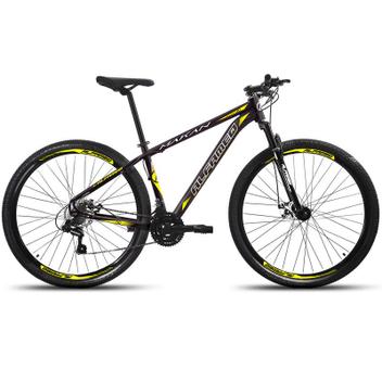 Bicicleta Alfameq Makan Disc M Aro 29 Susp. Dianteira 21 Marchas - Preto/amarelo