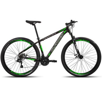 Bicicleta Alfameq Makan Disc M Aro 29 Susp. Dianteira 21 Marchas - Preto/verde