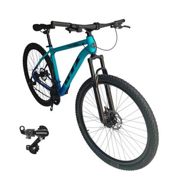 Bicicleta Gti T15 Disc M Aro 29 Susp. Dianteira 24 Marchas - Azul/preto