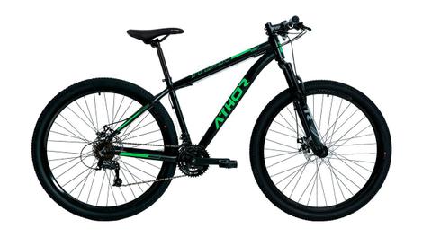 Bicicleta Athor Bike Titan Disc M Aro 29 Susp. Dianteira 21 Marchas - Preto/verde