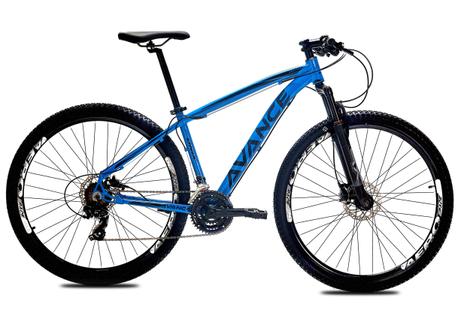 Bicicleta Avance Bike Onix Disc H Aro 29 Susp. Dianteira 24 Marchas - Azul