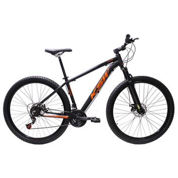Bicicleta Ksw Xlt 100 Disc M Aro 29 Susp. Dianteira 21 Marchas - Preto/laranja