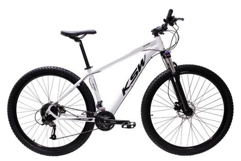 Bicicleta Ksw Ltx Disc H Aro 29 Susp. Dianteira 27 Marchas - Branco/preto