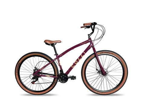 Bicicleta Colli Bike Vancouver Disc M Aro 29 Rígida 21 Marchas - Roxo